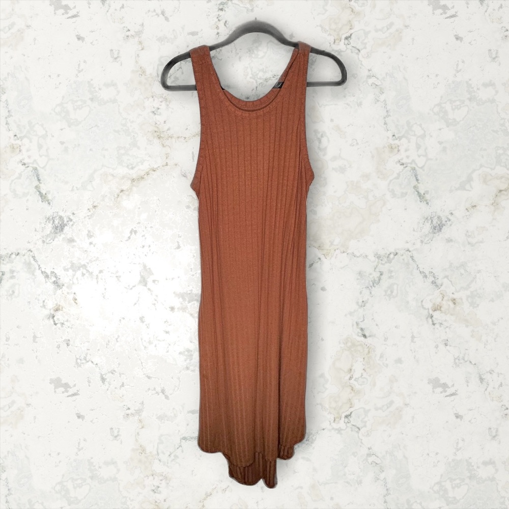 Chaser Rib Hi Low Racer Tank Dress - Picture 3 of 11